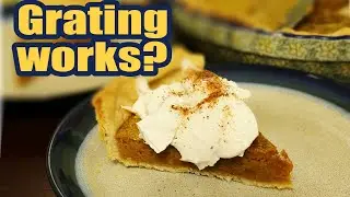 Butternut squash pie - grating method