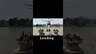 Helicopter Installs heavy Steel Beam on Bridge | Indian Construction Scene