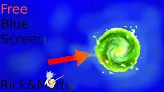 Rick & Morty Portal Blue Screen