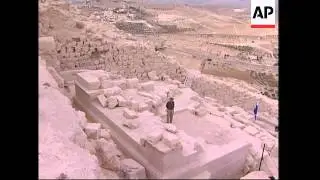 Archaeologists excavate what is believed to be tomb of King Herod