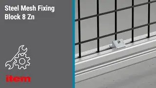 How do I install steel meshes in guard elements using the Steel Mesh Fixing Block from item?