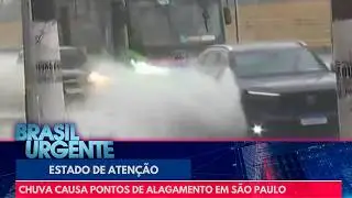 Chuva causa pontos de alagamento em São Paulo | Brasil Urgente