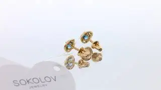 Золотые серьги арт. 724124