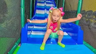 Alice and Eva pretend play with Lava | Kids Videos with Games and Floor is Lava Challenge