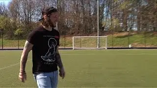 Stevie May takes penalty kick into 45 goal keepers at once!