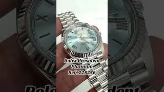 40mm Rolex President Platinum Reference 228236 #watch rolex #rolexwatch #president #rolexpresident