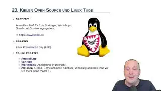 Aktuelles zu den Kieler Open Source und Linux Tagen, Kanalmitgliedschaften & Tux Flash Kanal