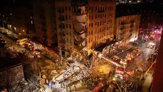 CCTV footage emerges of partial building collapse in the Bronx