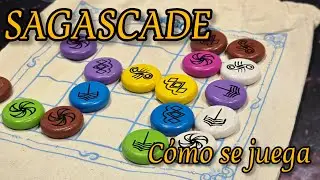SAGASCADE - Juego de mesa abstracto - Tutorial y partida