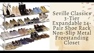 Shoe Rack And Entryway Organization | Seville Classics 3-Tier Expandable