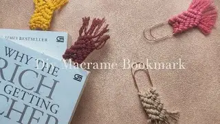Diy Macrame Bookmark Tutorial | Tutorial Membuat  Penanda Buku macrame / Paper clip