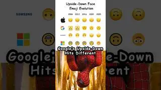 Upside-Down Face Emoji Evolution 🙃    #Emoji #Meme #funnyvideo