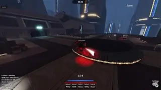 Roblox playing 1v1 Saber Arena