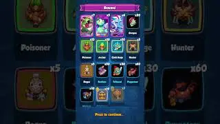 Dragon Rift ALL rewards collection!  #clashroyale #event #opening