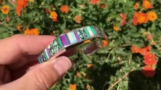 Sterling Silver Inlay Bracelet