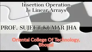 Insertion in Linear Arrays | Data Structure & Algorithm