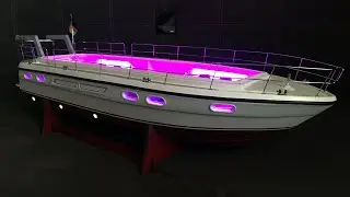 RC Yacht Broom 44 Unterwasserbeleuchtung & Unterdeck