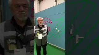 Live & spontaneous Tape Art @IMEXexhibitions  2025 Domino #tapeart #urbanart #imex #klebekunst