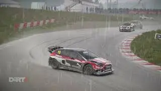 Dirt 4 - Rallycross Höljes with the Ford Focus RX - wet conditions