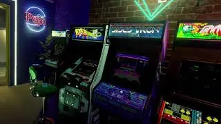 New Retro Arcade Neon Cabinets - Vanguard, Discs of Tron, Qix, Space Ace