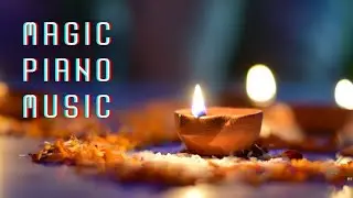 Magic piano music for sleeping. A mesmerizing flame for relaxation.