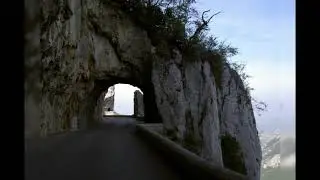 Spectacular Combe Laval road in Vercors France summer