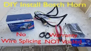 install bosch ec6 fanfare compact horn VLOG|toyota vios|no wire splicing|Ty Gorospe