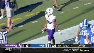 Brandon Joseph (Northwestern S #16) Vs. Duke 2021