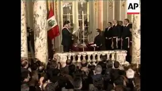 Swearing of new cabinet, Garcia parading after ceremony