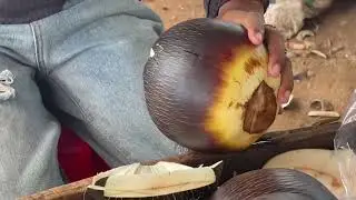 Palm fruit cutting skill #usa #tropicalfruit #fruitsworld #fruitcutting #fruit #fruitnatio