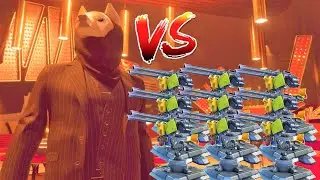 100 TURRETS VS WOLF ARMY IN DEATHLOOP!