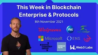 This Week In Enterprise Blockchain and Protocols on 8th November with Conor Svensson