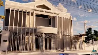 Modelagem do projeto para construção do novo templo - C.C.B. em Suzanápolis / SP