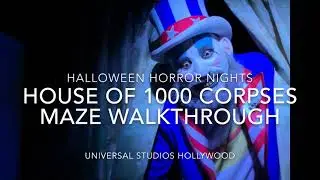 Universal studios Hollywood Halloween horror nights house of 1000 corpses maze walkthrough