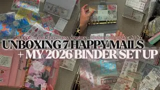 Распаковка 7 приятных писем + набор для создания папки на 2026 год | Поддержите небольшие магазин...