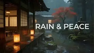🔴 Instant Peace Rain Sounds in a Japanese Bedroom Garden Setting for Deep Sleep & Relaxation 😴🌿