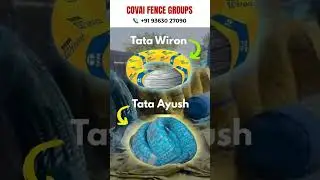 Best Boundary Fence for Land Security & Low Cost | TATA WIRON & AYUSH #shorts#tata #fencing #tamil