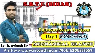 🔴LIVE_DAY_1 | Automobile transmission system | Mechanical rd Sem |Gyan Technical classes
