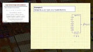 Example 05. Simple logic function design using multiplexers.