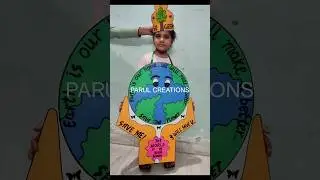 Save earth fancy dress/ Go green fancy dress #gogreen #saveearth #prop #shorts #viral