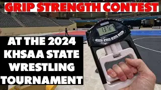 Grip Strength contest at the 2024 Kentucky State Wrestling Tournament