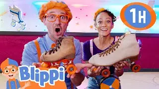 Roller Skating Adventure With Blippi & Meekah | Blippi - Sports & Games Cartoons for Kids