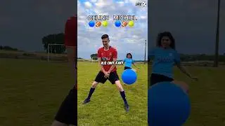 Michael est parfois malchanceux dans les d&eacute;fis de foot avec C&eacute;line 💀