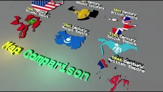 The strongest Countries in Each Century l 3D Map Comparison