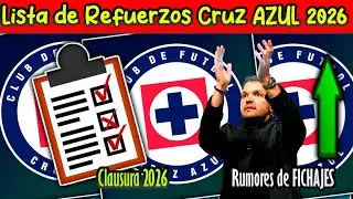 🔥🐰BOMBA! Lista de REFUERZOS para Cruz Azul en el CLAUSURA 2026! Todos los RUMORES de FICHAJES