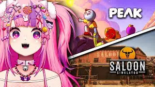 Ironmouse Plays Peak, Saloon Simulator, & More!
