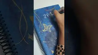 2026 planner cover page.🌌#painting #art #planner #2026 #diy #galaxy