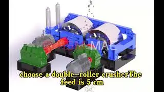 Special roller crusher for sand and gravel plants, crushing granite and limestone.