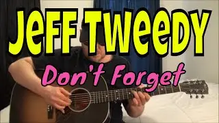 Jeff Tweedy - Don't Forget - Fingerpicking Guitar Cover