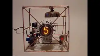single digit nixie clock with bell
